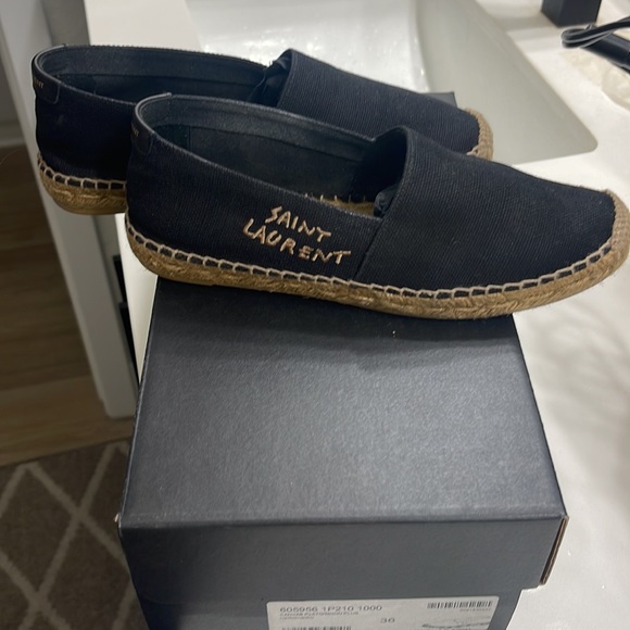 Saint Laurent Black Espadrilles Women’s Size 36 - Picture 5 of 10